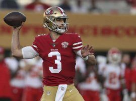 Josh Rosen drops back for a pass during a preseason game with the San Francisco 49ers. (Image: Getty)