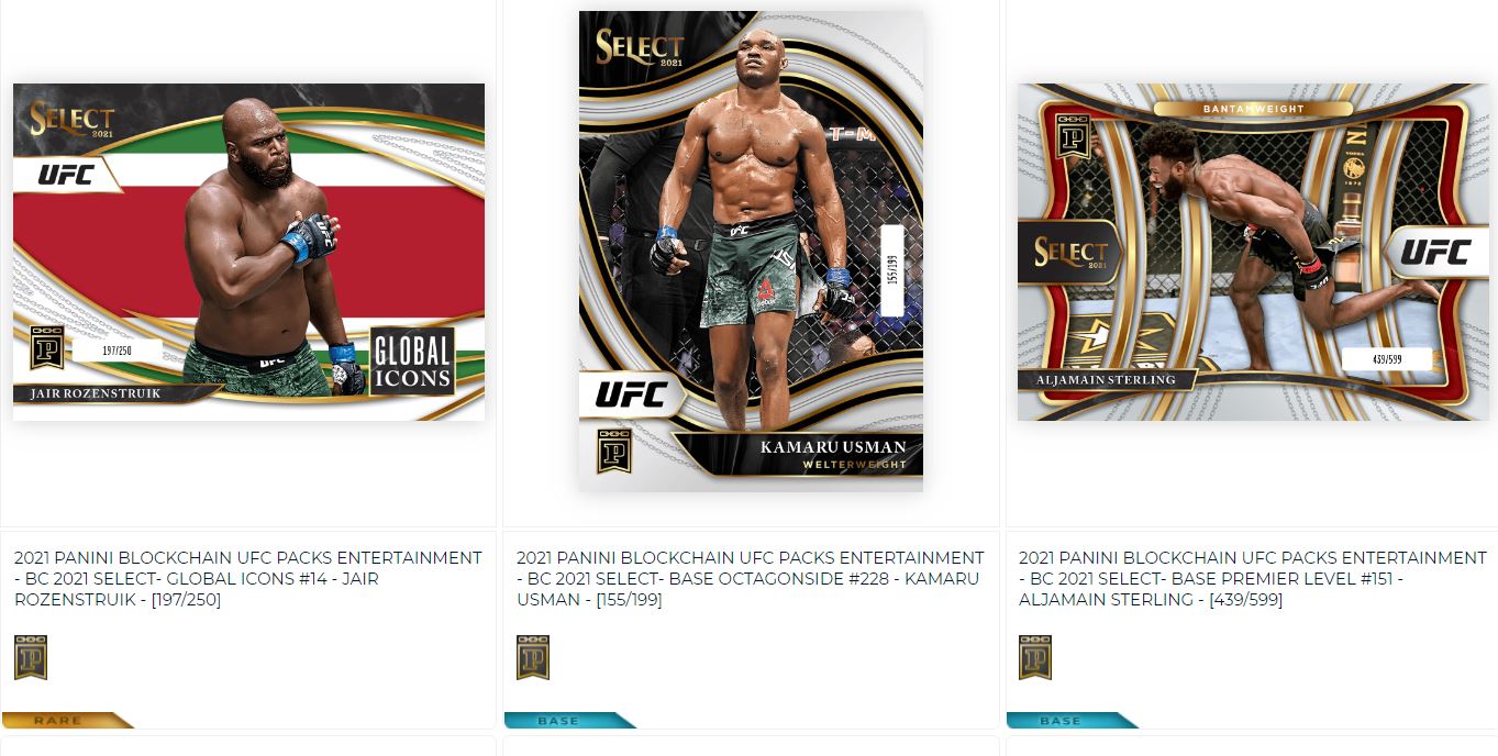 Panini UFC NFTs