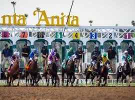 Just like these Thoroughbreds, Santa Anita Park jumps out to a fast start or its Autumn Meet. The iconic West Coast track offers 13 stakes races opening weekend, including seven Breeders' Cup Challenge Series events. (Image: Santa Anita Park)