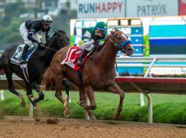 Tripoli and Tiago Pereira put on a vintage performance in the Grade 1 Pacific Classic. Del Mar's flagship race fueled a record day in betting handle at the San Diego-area track. (Image: Benoit Photo)