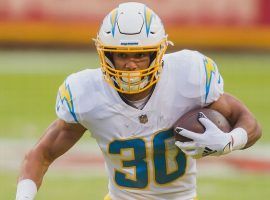 Austin Ekeler developed into a dual-threat running back the last two seasons for the LA Chargers. (Image: Getty)