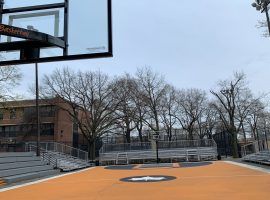 NYCâ€™s iconic Rucker Park in Harlem is the home of the annual Rucker Tournament and where street ball legends cut their teeth. (Image: Getty)