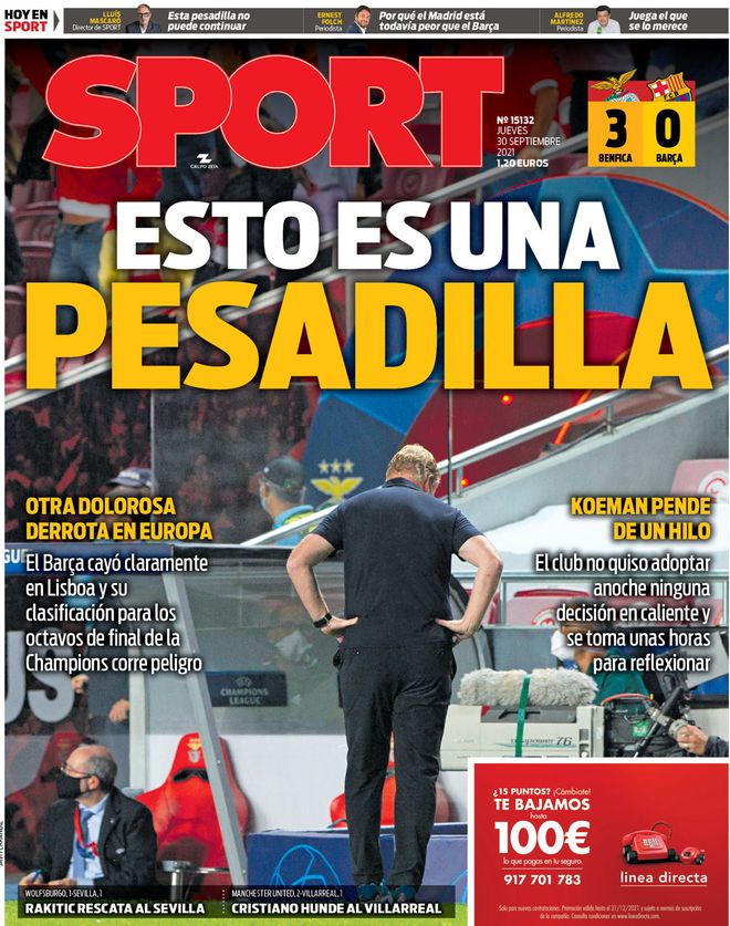 Sport front page