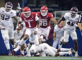 Arkansas has jumped out to a 4-0 start this season, but faces a massive test on Saturday at Georgia. (Image: Jerome Miron/USA Today Sports)