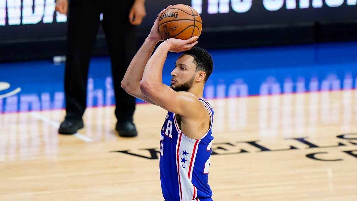 Ben Simmons Philadelphia 76ers Free throw shooting prop bet hit miss throws