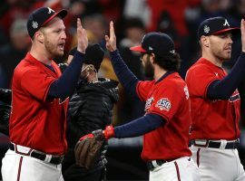 Braves pitchers threw a two-hit shutout in Game 3 against the Astros, and the Atlanta bullpen will look to continue that success in Game 4 of the World Series. (Image: Elsa/Getty)