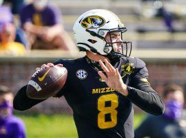 Missouri quarterback Connor Bazelak has enjoyed a surprisingly good start to the 2021 season, and could provide excellent DFS value this week against Tennessee. (Image: KC Kingdom)