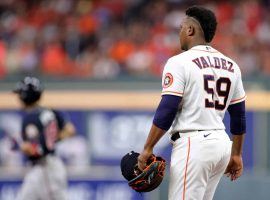 Framber Valdez will try to improve on his Game 1 performance when he takes the mound for the Astros in Game 5 of the World Series against the Braves. (Image: Carmen Mandato/Getty)