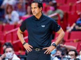 Miami Heat head coach Erik Spoelstra never won the NBA Coach of the Year, but he currently leads the pack in COY wagering. (Image: Getty)