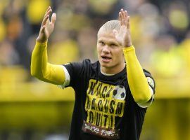 Erling Haaland will be out for up to two weeks with injury, Dortmund have confirmed. (Image: Twitter/elmundodeportes)