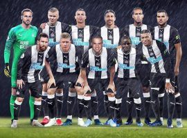 Newcastle United's supporters dream that their club will go after the biggest stars in world football after the Saudi takeover was completed. (Image: Twitter/opresii)