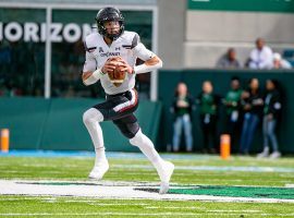 Cincinnati may struggle to play for a national championship after the College Football Playoff committee ranked the Bearcats No. 6 on Tuesday. (Image: Cara Owsley/Cincinnati Enquirer)