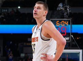 Nikola Jokic from the Denver Nuggets has been playing through a nagging wrist injury this season. (Image: Bart Young/Getty)