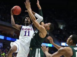 Kansas and Michigan State will meet each other in the Champions Classic for the fourth time on Tuesday night to open the 2021-22 college basketball season. (Image: Kevin Jairaj/USA Today Sports)