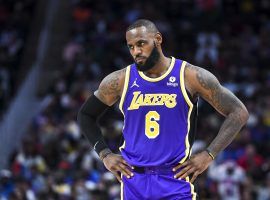 LeBron James from the LA Lakers only appeared in 11 of 22 games this season. (Image: Roy Connors/AP)