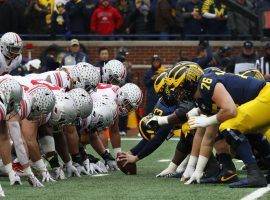 Ohio State will travel to Michigan on Saturday for the latest edition of “The Game,” one with massive playoff implications. (Image: Paul Sancya/AP)