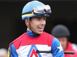 Tyler Gaffalione won all six of his races Friday. He became the first jockey in 114 years to win with all six of his mounts at Churchill Downs. (Image: AP Photo)