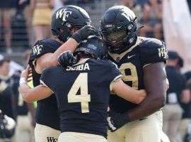 Undefeated Wake Forest will head to North Carolina as an underdog for their Saturday matchup. (Image: Reinhold Matay/USA Today Sports)