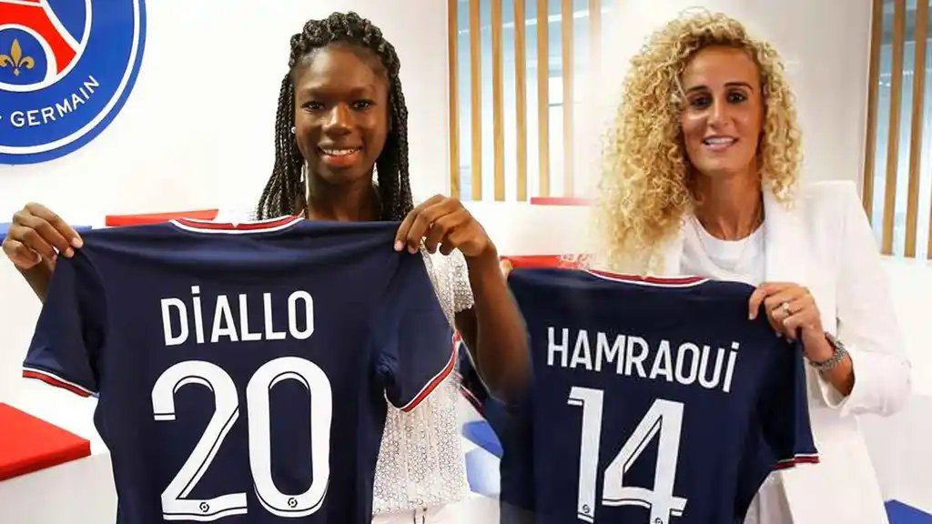 Diallo and Hamraoui at PSG