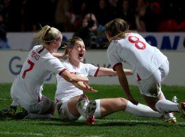 Ellen White became England's all-time top goalscorer in a historical England 20-0 win over Latvia on Tuesday. (Image: Twitter/attackingthird)