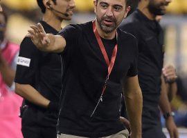 Xavi enjoyed a great start to his life as a coach, winning seven trophies with All Sadd in just two and a half years. (Image: Twitter/alsaddsc)