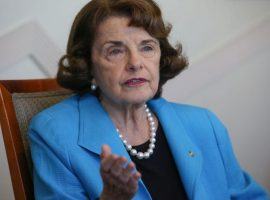 California Senator Dianne Feinstein (D) called for the California Horse Racing Board to exhibit transparency in its investigation of Kentucky Derby champion Medina Spirit's sudden death. (Image: Jay Calderon/Desert Sun)