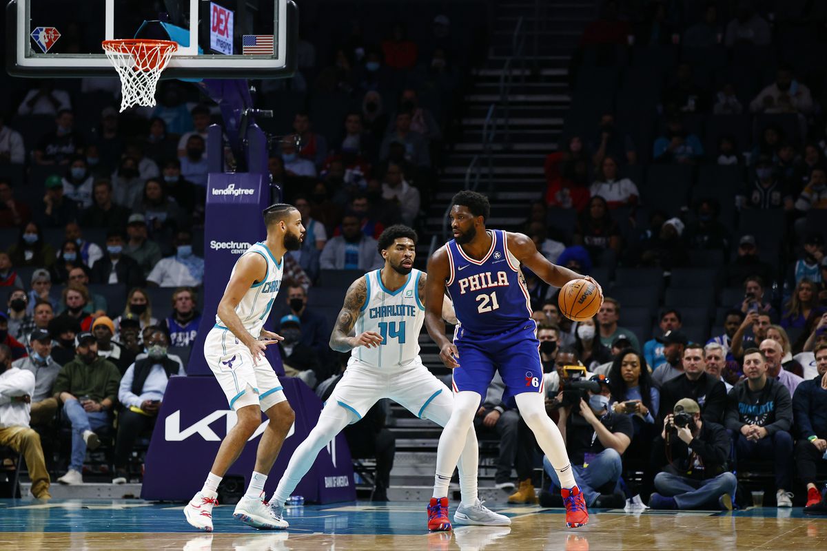 Joel Embiid 76ers 43 points Hornets 76ers NBA HIgh Guys VIDEO