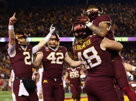 The Minnesota Gophers come into Tuesday’s Guaranteed Rate Bowl as a favorite over the West Virginia Mountaineers. (Image: Harrison Barden/USA Today Sports)