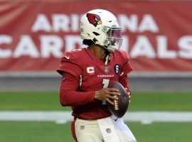 Kyler Murray from the Arizona Cardinals drops back for a pass attempt for the 10-2 Cardinals, who are also the second-best betting teams at 9-3 ATS. (Image: Getty)