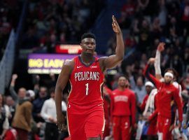 Zion Williamson from the New Orleans Pelicans has yet to play a game this season due to a slow recovery from a foot injury. (Image:: Getty)