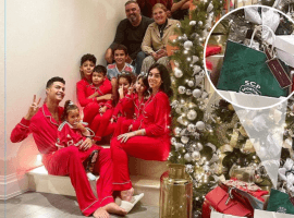 Cristiano Ronaldo spent time with the family over Christmas. (Image: thesun.co.uk)