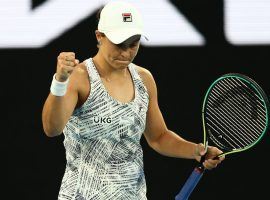Ashleigh Barty stands one step away from her first Australian Open final, but will first face Madison Keys in the semis. (Image: Getty)