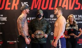 Ryan Bader will attempt to hold on to his heavyweight title against interim champion Valentin Moldavsky in the main event of Bellator 273. (Image: Bellator MMA)