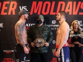Ryan Bader will attempt to hold on to his heavyweight title against interim champion Valentin Moldavsky in the main event of Bellator 273. (Image: Bellator MMA)