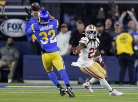One lucky bettor won a massive exact score parlay after the Rams completed a fourth-quarter comeback against the 49ers on Sunday. (Image: Marcio Jose Sanchez/AP)