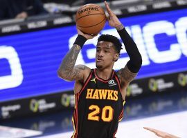 John Collins, the second-best scorer on the Atlanta Hawks, is the subject of heavy trade rumors. (Image: Getty)
