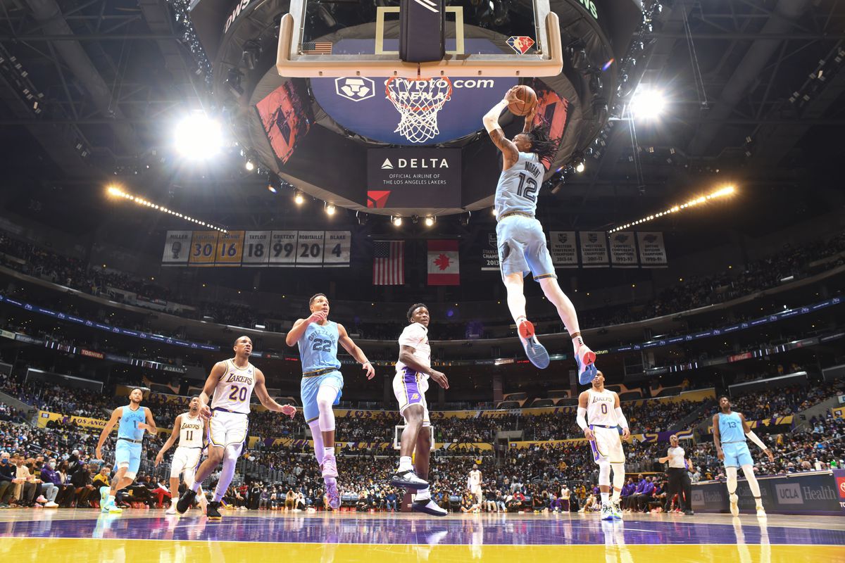 Ja Morant Memphis Grizzlies winnign streak LA Lakers Warriors