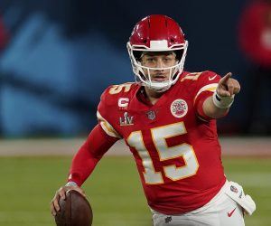 Patrick Mahomes Passing Yards Prop Bet Playoffs NFL Most Brady Rodgers Allen Burrow Prop Bet