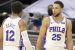 Tobias Harris and Ben Simmons are involved in the latest batch of NBA trade rumors with the Sacramento Kings. (Image: Mitchell Leff/Getty)