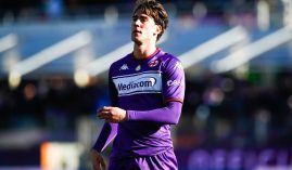 Dusan Vlahovic will become the most expensive player ever sold by Fiorentina once his transfer to Juventus is finalized. (Image: Twitter/actufoot_))