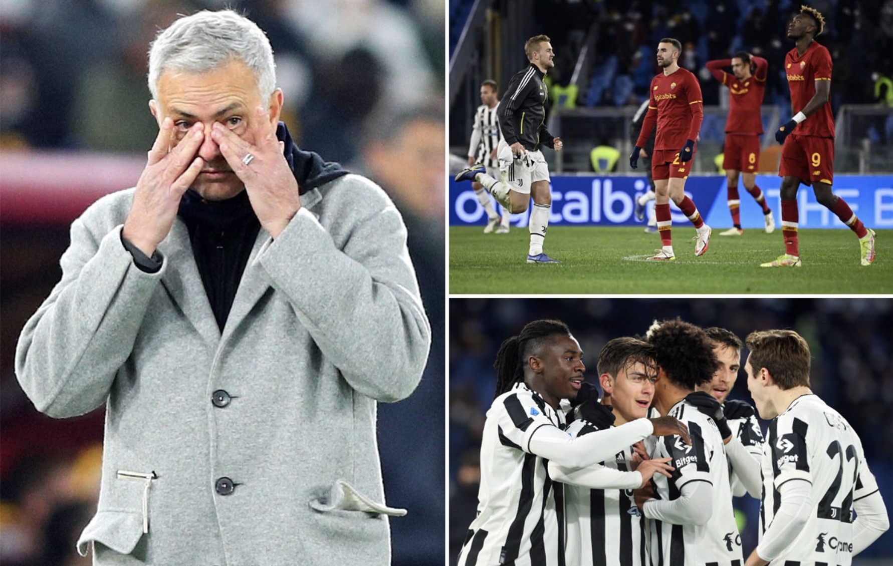 Jose Mourinho after the Roma - Juventus 3-4 game