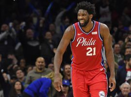Philadelphia 76ers and Joel Embiid are happy they finally dumped Ben Simmons, but the addition of James Harden drastically altered their NBA championship odds. (Image: Eric Hartline/USA Today Sports)