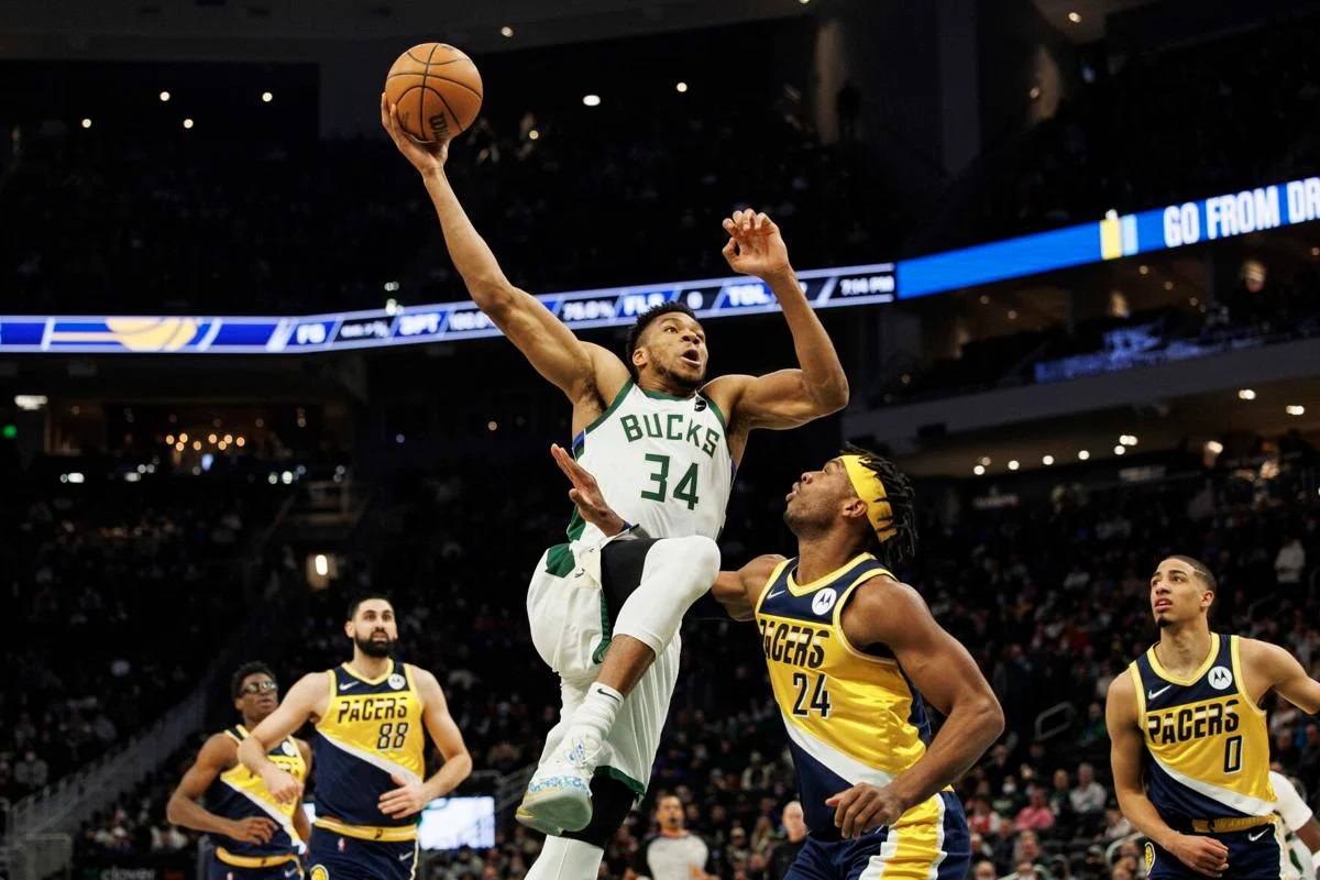 Greek Freak 50 points Milwaukee Bucks Pacers