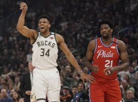 Giannis ‘Greek Freak’ Antetokounmpo from the Milwaukee Bucks and Joel Embiid of the Philadelphia 76ers smell blood in the water with the Eastern Conference wide open after the Brooklyn Nets imploded during a nine-game skid. (Image: Morrey Gash/AP)