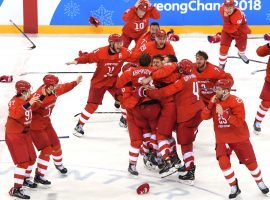 The Russian Olympic Committee comes into the 2022 Olympic Games as the favorite in men’s hockey, in large part due to a deep pool of KHL talent. (Image: Harry How/Getty)