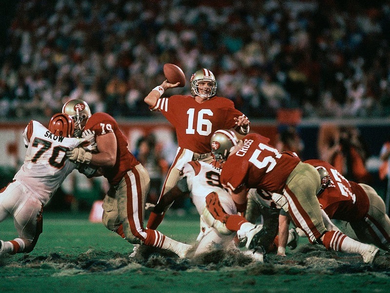 Joe Montana Super Bowl quarterback San Francisco 49ers