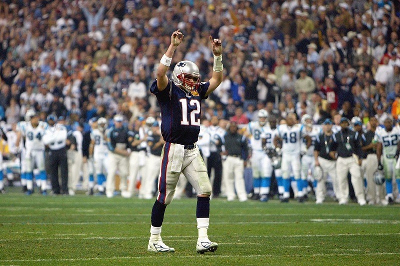 Tom Brady New England Patriots Panthers Super Bowl