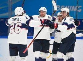 The United States won its group to advance to the quarterfinals of the men’s Olympic hockey tournament, where it will face Slovakia. (Image: DeFodi Images)