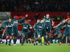 Middlesbrough produced one of the biggest shocks in the FA Cup this year after beating Manchester United at Old Trafford to reach the fifth round in the competition. (Image: Twitter/emiratesfacup)