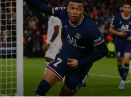 Kylian Mbappe scored the only goal in PSG's match against Real Madrid on Tuesday. (Image: uefa.tv)
